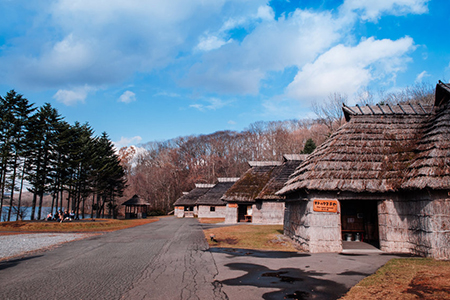 NOV 20, 2013 Hokkaido, JAPAN - Shiraoi Ainu Museum is one of the country's best museums about the Ai