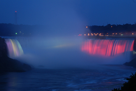 aerial view of niagara falls