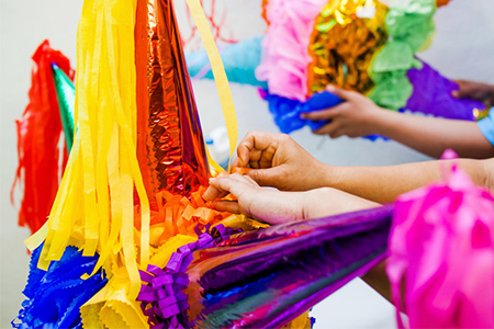 Mexican handmade pinatas 