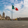 Panoramic view of Zocalo and Cathedral - Mexico City, Mexico