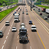 toronto highway view from overpass