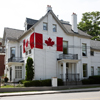 House with canada flag