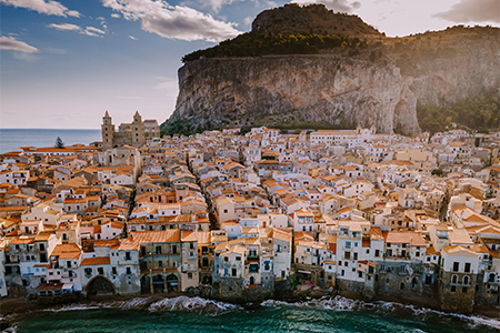 Cefalu, medieval village of Sicily island, Italy