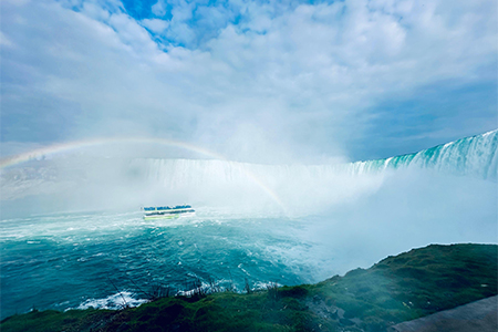Fantastic view of the Niagara waterfall landscape, Ontario, Canada