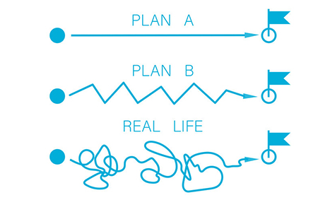 Multiple paths showing different journeys of life