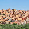 Arial shot of a city in Morocco