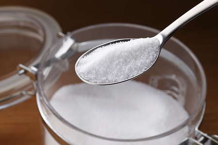 Sugar or Salt on spoon