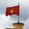 Vietnam flag on the flag tower