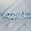 Canada written on snow