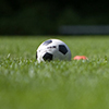 Soccer ball on grass