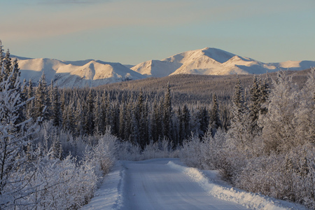 A view on every corner when traveling south on the Robert Campbell Highway to Watson Lake, Yukon. Ov