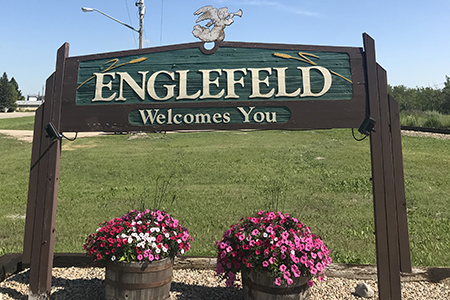 Welcome to Englefeld sign