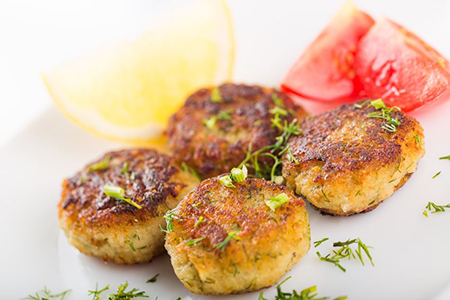 Crab Cakes - similar appearance to Piyaju