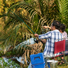 two people enjoying fishing by river