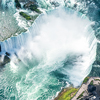 Aerial view of Niagara waterfall