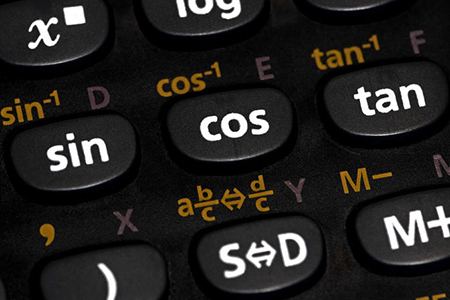 Closeup of a calculator