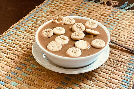 Sweet Beans in a white bowl on table