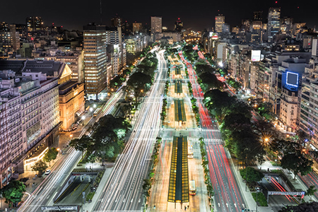 City of Buenos Aires at night