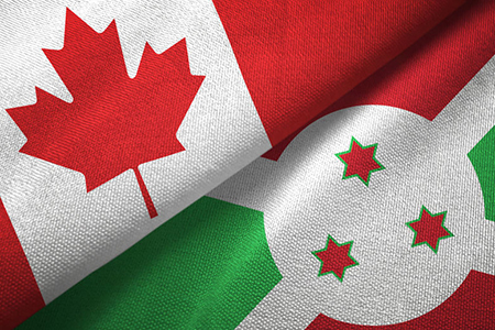 canada and burundi flag