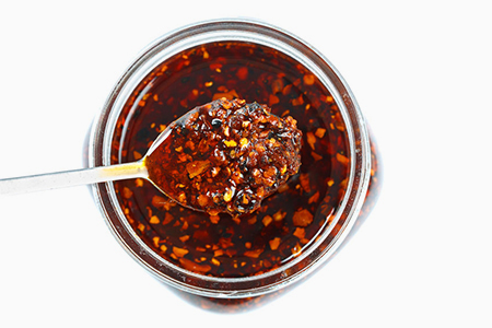 Red hot chili pepper sauce