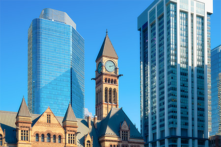  City Hall Square and the skyscrapers in the background, Toronto