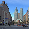 roads and buildings in Toronto