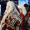 NADYM, RUSSIA - MARCH 07, 2010: Nenets women in traditional fur clothes. Nenets - Indigenous people 