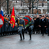 MOSCOW, RUSSIA - DECEMBER 04, 2019: Prime Minister of Mongolia Ukhnaagiin Khurelsukh with Soldiers o