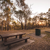 Bench in rest area in the park