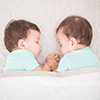 twin baby boys sleeping