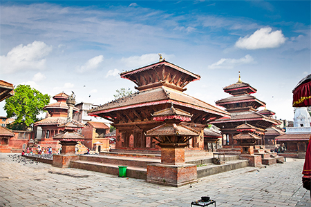 The famous Durbar square in Kathmandu valley, Nepal.