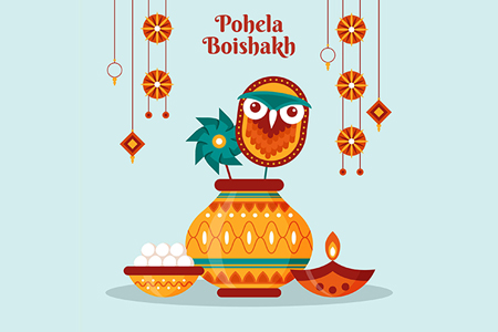 bengali new year illustration