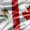 Mexico and Canada flags