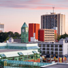 Skyline at dusk, Kitchener, Ontario, Canada