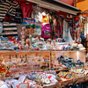 Beautiful colorful local souvenir shop on the narrow streets of Portofino