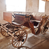 Old carriage at Veveri castle, Czech republic. Brno city , South Moravia region