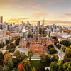 Arial view of Toronto, Ontario, Canada Skyline at Dawn