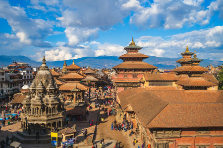 scenery of Patan Durbar Square at Kathmandu, Nepal