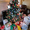 christmas tree with gifts