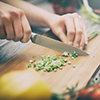 cutting vegetables