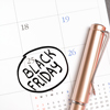 Inscription Black Friday on calendar