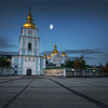 St. Michael's Golden-Domed Monastery at night - Kiev, Ukraine