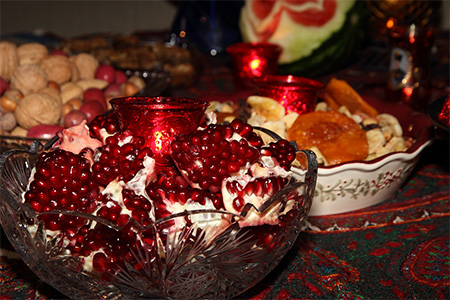 Traditional food from Yalda Night