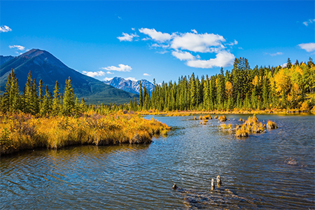 Beautiful lake in Canada