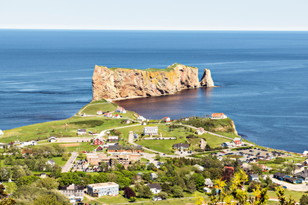 Nice Famous Rocher Perce rock in Gaspe