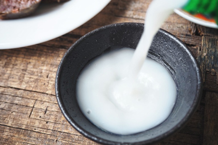 Makgeolli rice wine Korean drink