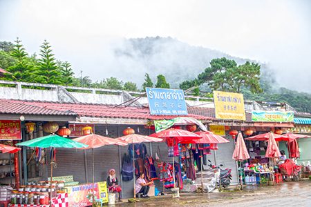 The chinese village of Mae Salong in Chiang Rai province of Northern Thailan