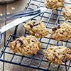 Healthy cookies on cooling rack