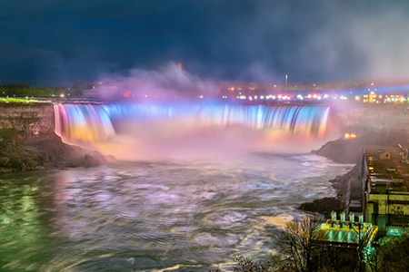 Horseshoe Falls, also known as Canadian Falls at Niagara Falls. 