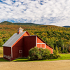 Grandview farm barn by the side of the track